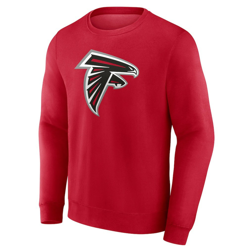 Atlanta Falcons Team Authentic Personalized Name & Number Sweatshirt - Red Sweatshirts