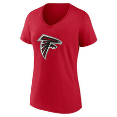 Atlanta Falcons Women's Team Authentic Personalized Name & Number V-Neck T-Shirt - Red T-shirts