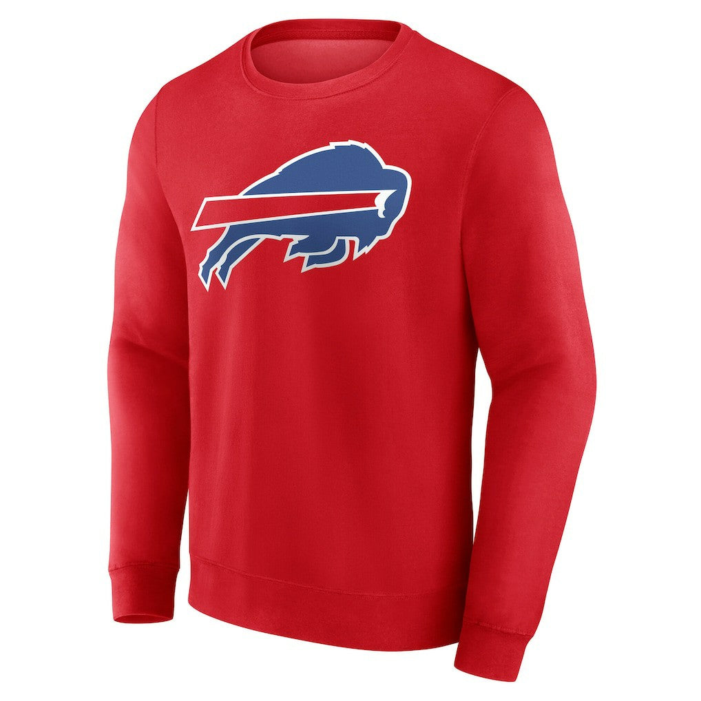 Buffalo Bills Team Authentic Personalized Name & Number Sweatshirt - Red Sweatshirts