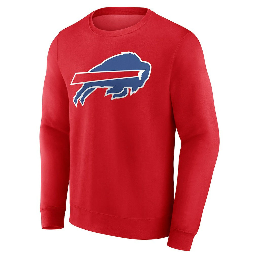 Buffalo Bills Team Authentic Personalized Name & Number Sweatshirt - Red Sweatshirts