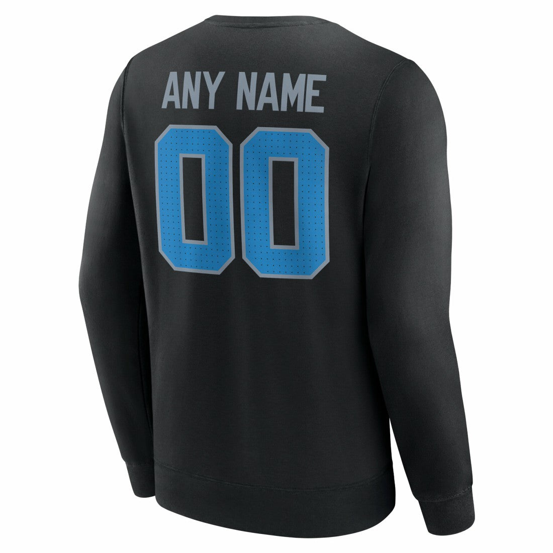 Detroit Lions Team Authentic Personalized Name & Number Sweatshirt - Black Sweatshirts