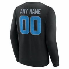 Detroit Lions Team Authentic Personalized Name & Number Sweatshirt - Black Sweatshirts