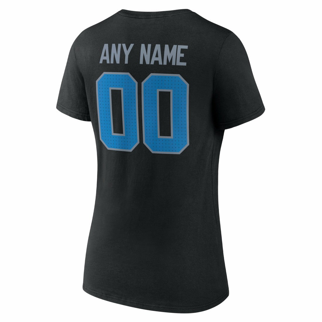 Detroit Lions Women's Team Authentic Personalized Name & Number V-Neck T-Shirt - Black T-shirts