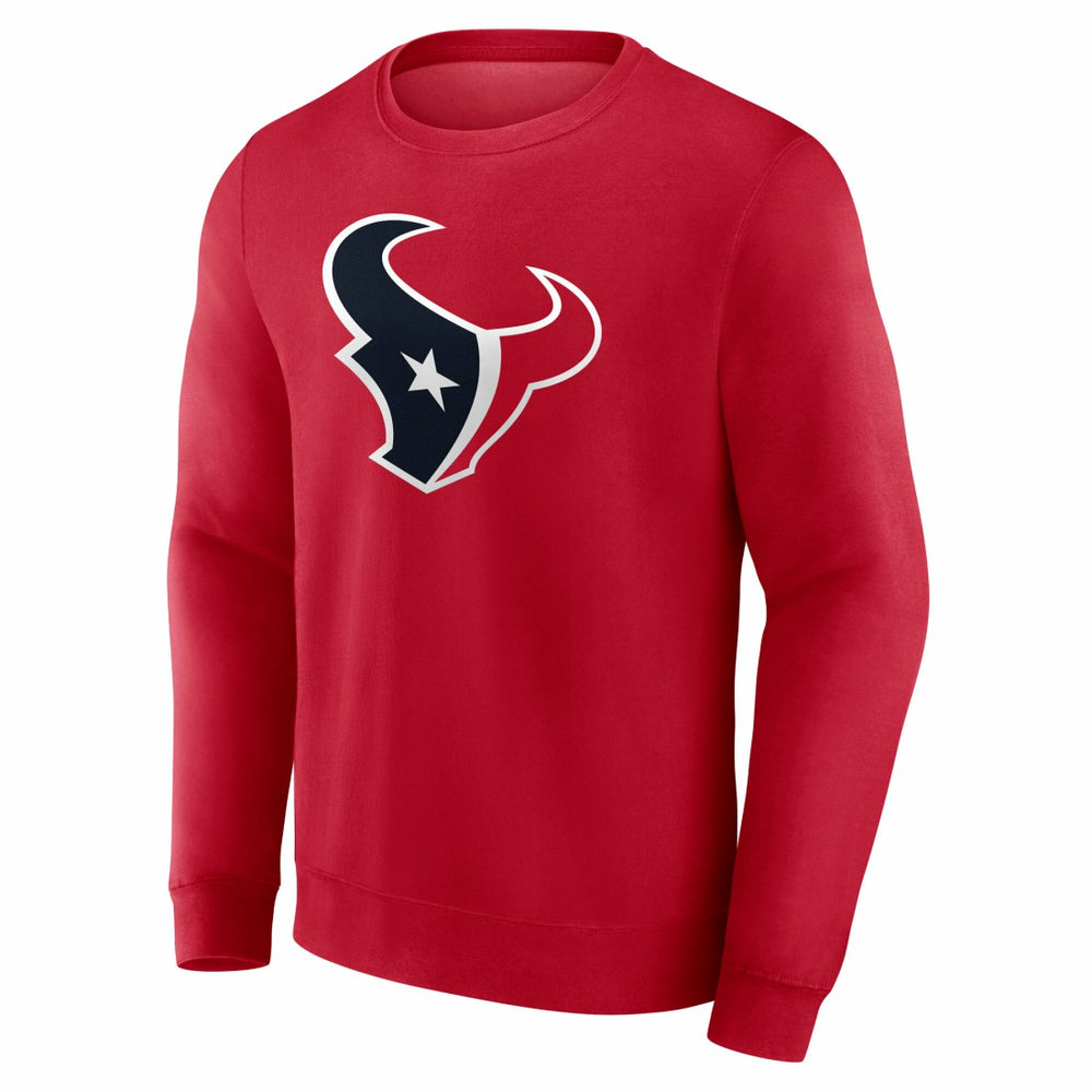 Houston Texans Team Authentic Personalized Name & Number Sweatshirt - Red Sweatshirts