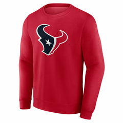 Houston Texans Team Authentic Personalized Name & Number Sweatshirt - Red Sweatshirts