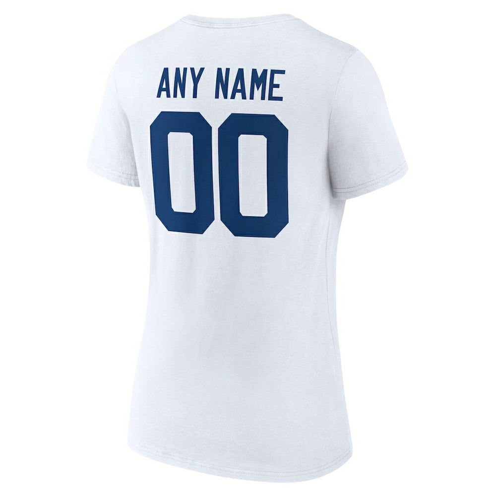 Indianapolis Colts Women's Team Authentic Personalized Name & Number V-Neck T-Shirt - White T-shirts