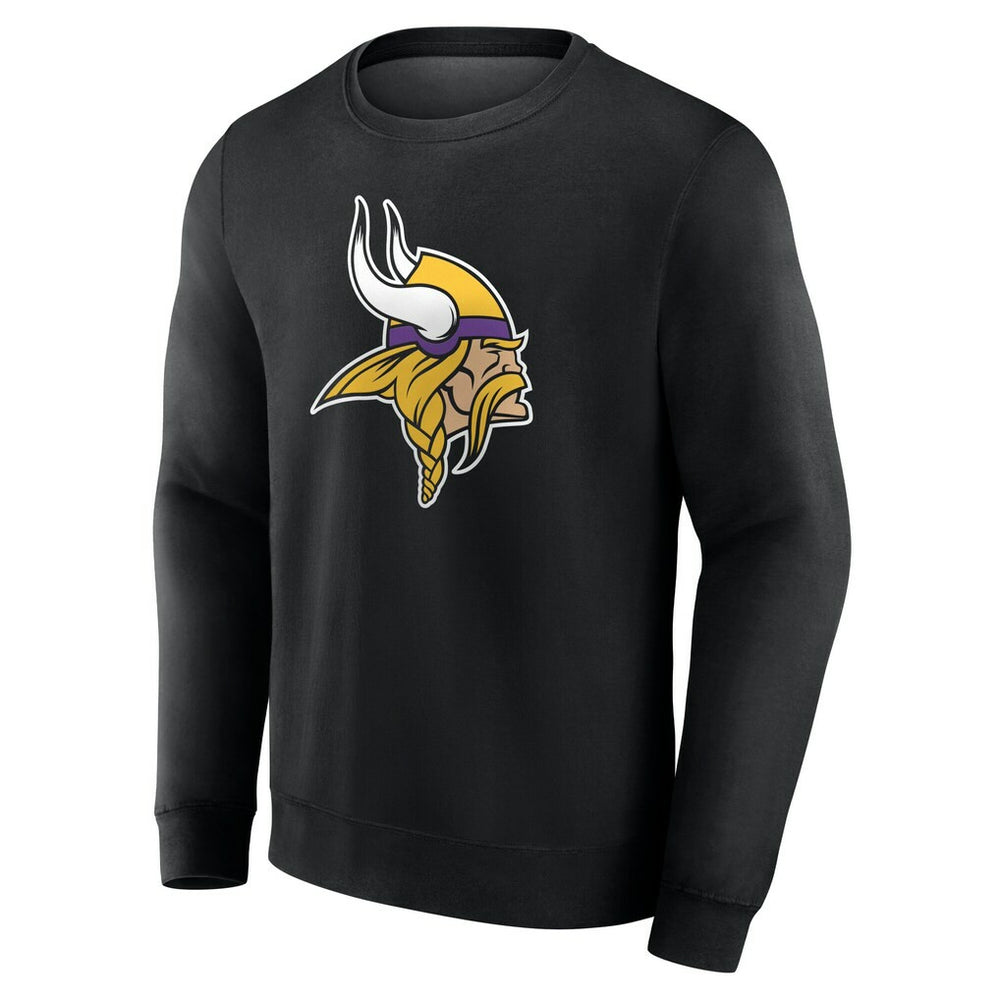 Minnesota Vikings Team Authentic Personalized Name & Number Sweatshirt - Black Sweatshirts