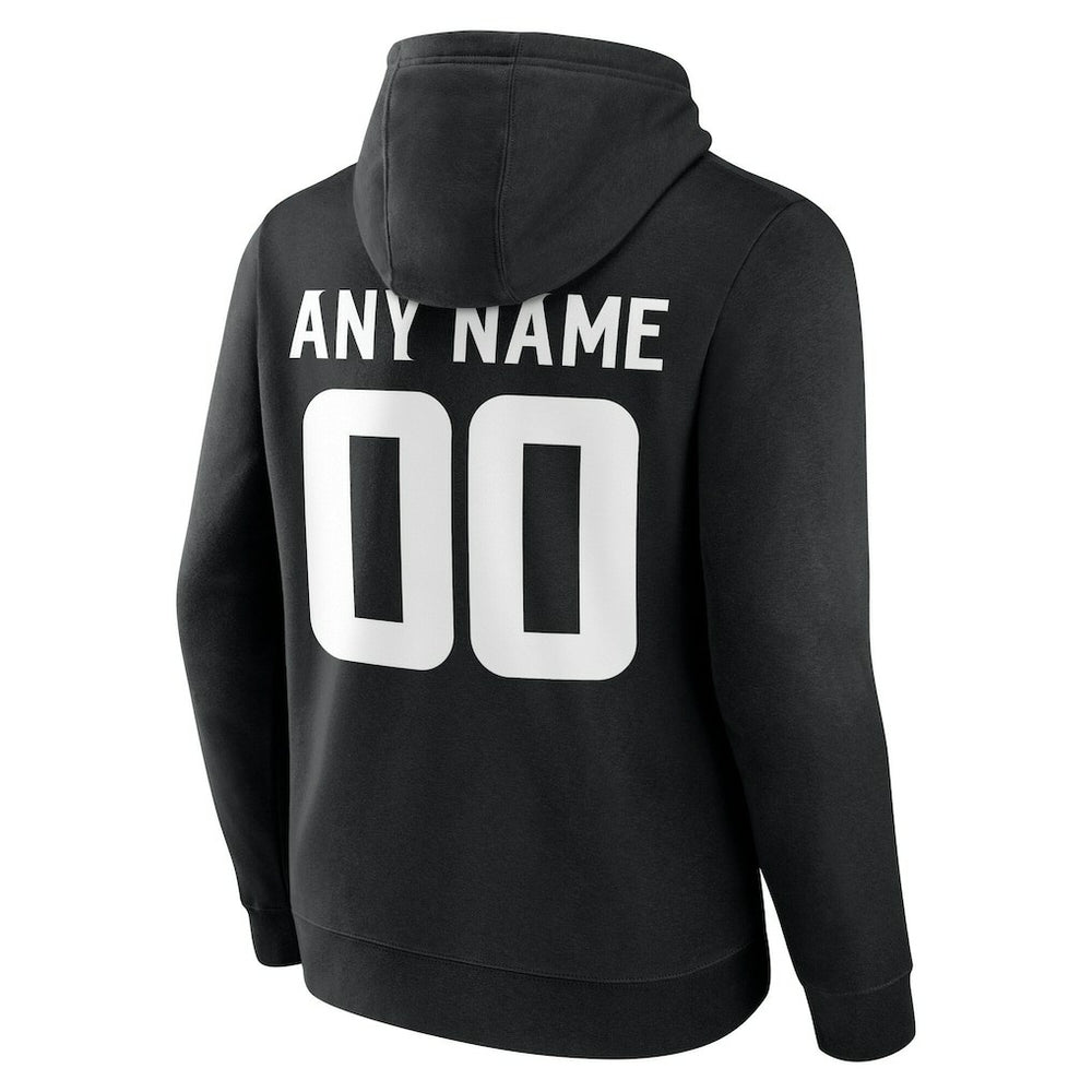 Minnesota Vikings Team Authentic Personalized Name & Number Hoodie - Black Hoodies