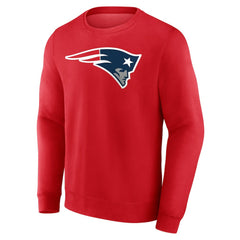 New England Patriots Team Authentic Personalized Name & Number Sweatshirt - Red Sweatshirts