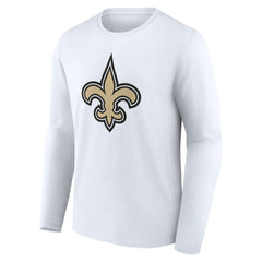 New Orleans Saints Team Authentic Personalized Name & Number Long Sleeve T-Shirt - White T-shirts