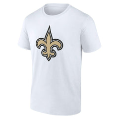 New Orleans Saints Team Authentic Personalized Name & Number T-Shirt - White T-shirts