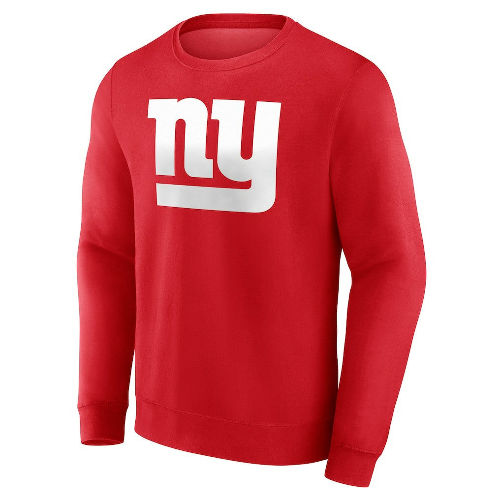 New York Giants Team Authentic Personalized Name & Number Sweatshirt - Red Sweatshirts