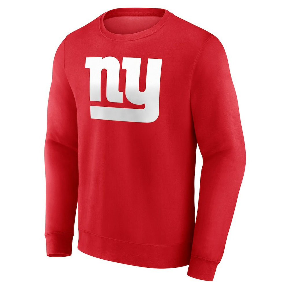 New York Giants Team Authentic Personalized Name & Number Sweatshirt - Red Sweatshirts