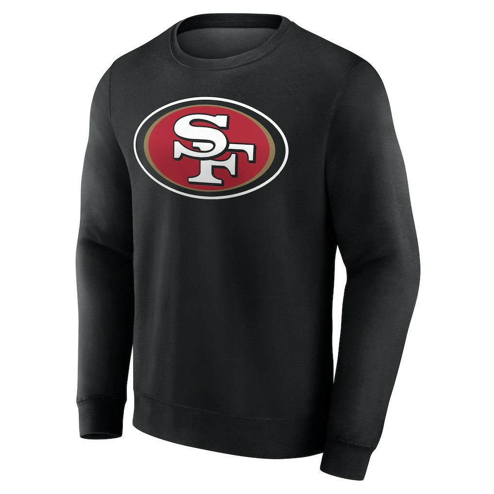 San Francisco 49ers Team Authentic Personalized Name & Number Sweatshirt - Black Sweatshirts