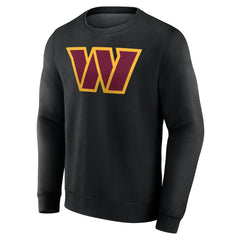 Washington Commanders Team Authentic Personalized Name & Number Sweatshirt - Black Sweatshirts