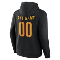 Washington Commanders Team Authentic Personalized Name & Number Hoodie - Black Hoodies