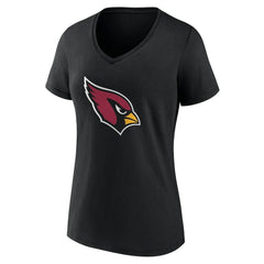 Arizona Cardinals Women's Team Authentic Personalized Name & Number V-Neck T-Shirt - Black T-shirts