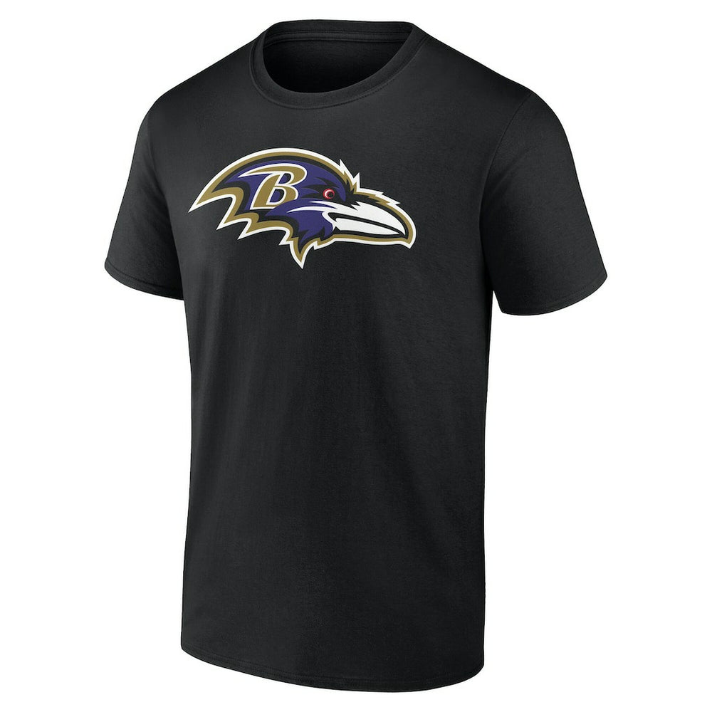 Baltimore Ravens Team Authentic Personalized Name & Number T-Shirt - Black T-shirts