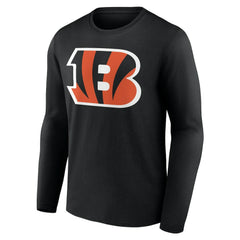 Cincinnati Bengals Team Authentic Personalized Name & Number Long Sleeve T-Shirt - Black T-shirts