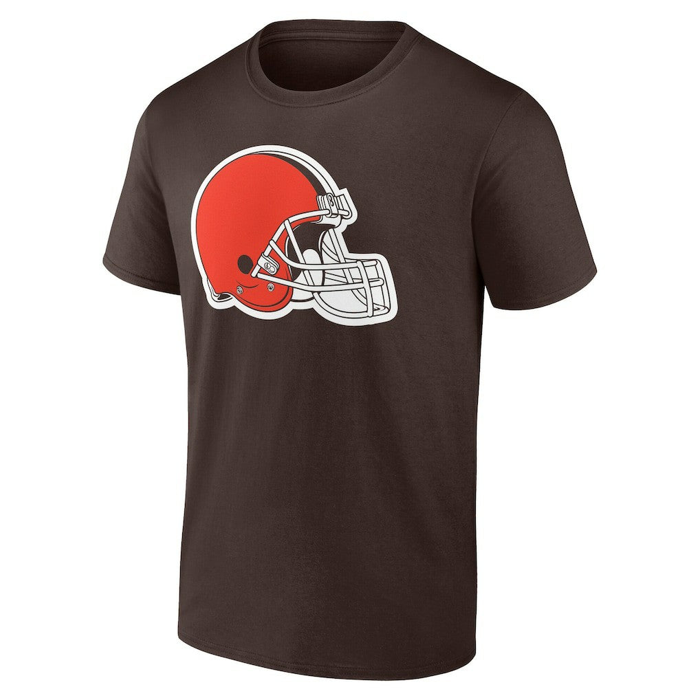 Cleveland Browns Team Authentic Personalized Name & Number T-Shirt - Brown T-shirts