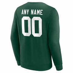 Green Bay Packers Team Authentic Personalized Name & Number Sweatshirt - Green Sweatshirts