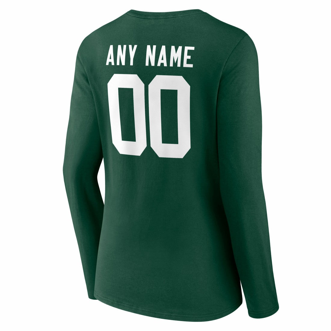 Green Bay Packers Women's Team Authentic Personalized Name & Number Long Sleeve V-Neck T-Shirt - Green T-shirts