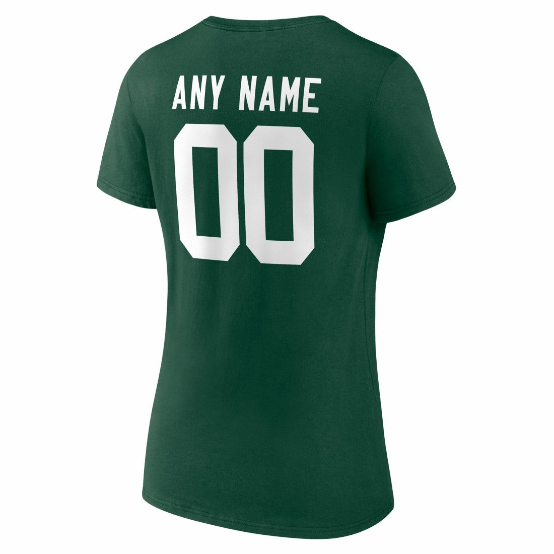 Green Bay Packers Women's Team Authentic Personalized Name & Number V-Neck T-Shirt - Green T-shirts