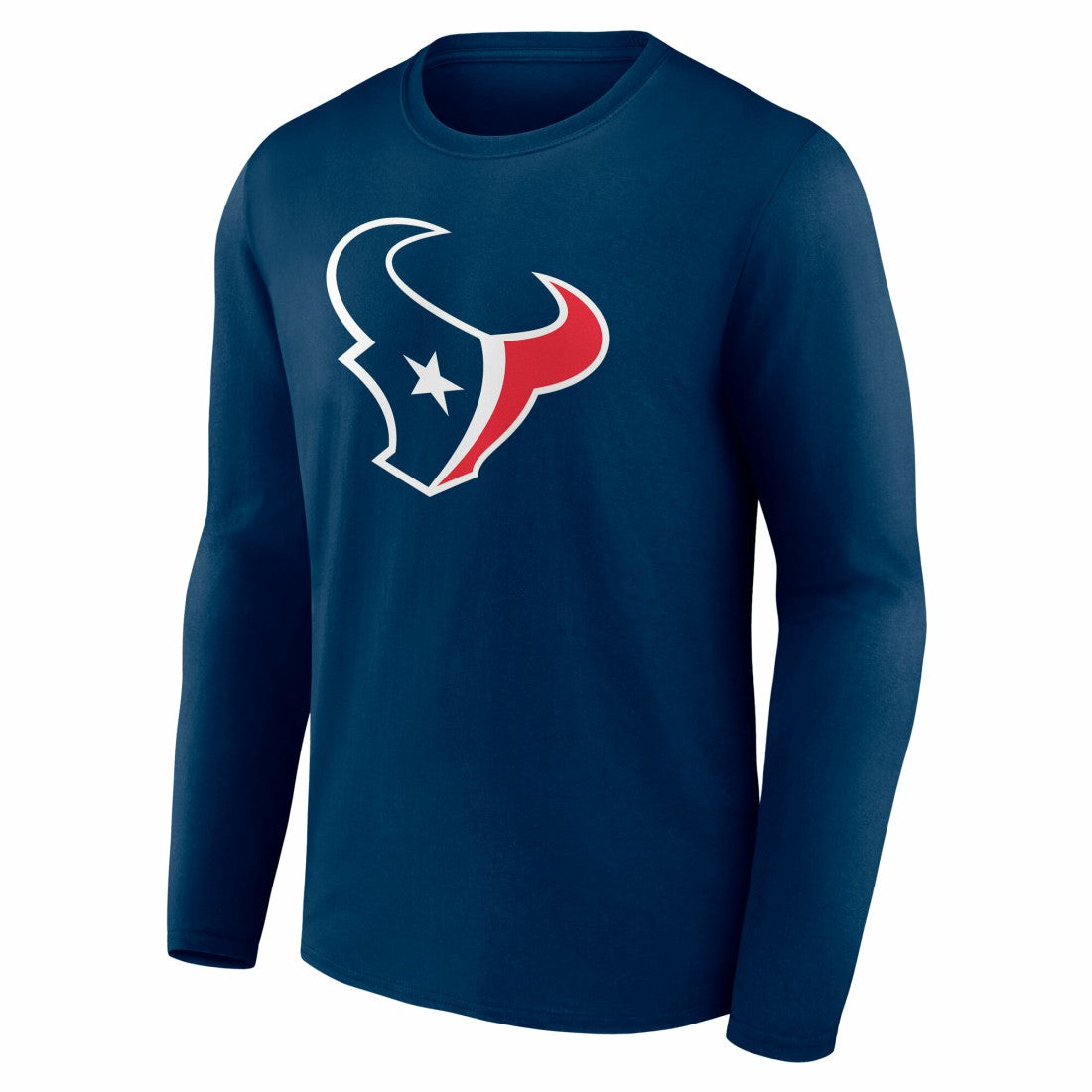 Houston Texans Team Authentic Personalized Name & Number Long Sleeve T-Shirt - Navy T-shirts
