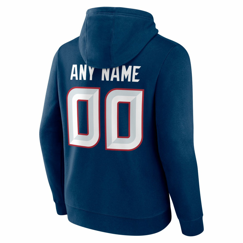 Houston Texans Team Authentic Personalized Name & Number Hoodie - Navy Hoodies