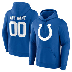Indianapolis Colts Team Authentic Personalized Name & Number Hoodie - Royal Hoodies
