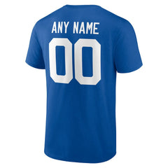 Indianapolis Colts Team Authentic Personalized Name & Number T-Shirt - Royal T-shirts