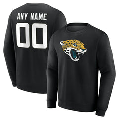 Jacksonville Jaguars Team Authentic Personalized Name & Number Sweatshirt - Black Sweatshirts
