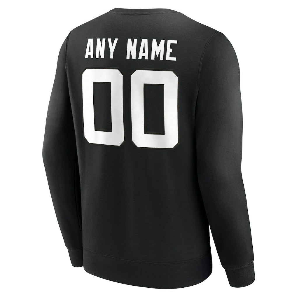 Jacksonville Jaguars Team Authentic Personalized Name & Number Sweatshirt - Black Sweatshirts
