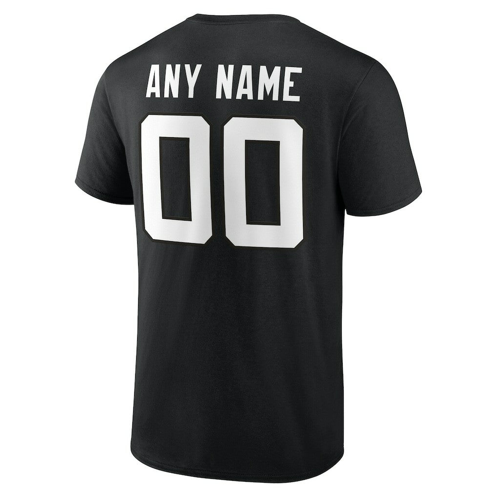 Jacksonville Jaguars Team Authentic Personalized Name & Number T-Shirt - Black T-shirts