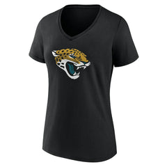Jacksonville Jaguars Women's Team Authentic Personalized Name & Number V-Neck T-Shirt - Black T-shirts