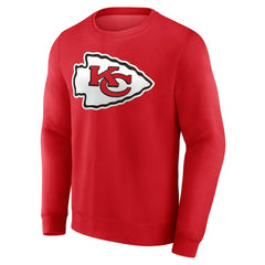 Kansas City Chiefs Team Authentic Personalized Name & Number Sweatshirt - Red Sweatshirts