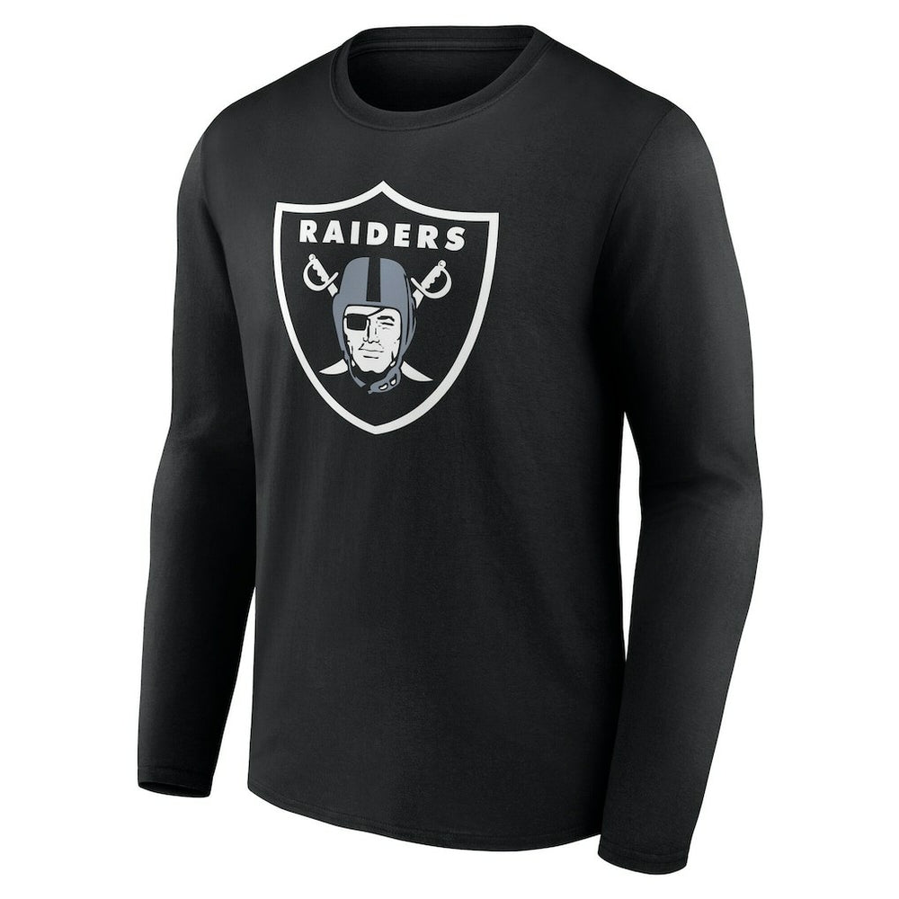 Las Vegas Raiders Team Authentic Personalized Name & Number Long Sleeve T-Shirt - Black T-shirts