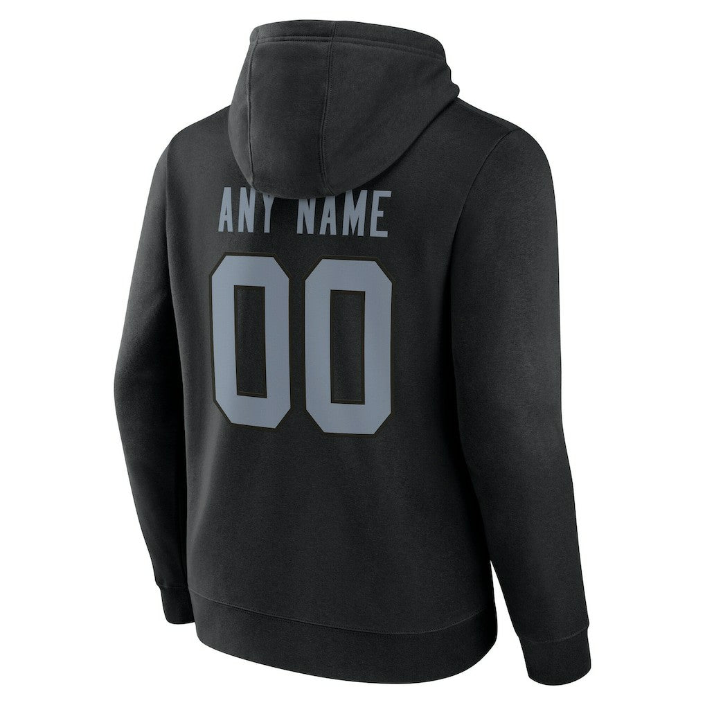Las Vegas Raiders Team Authentic Personalized Name & Number Hoodie - Black Hoodies