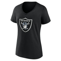 Las Vegas Raiders Women's Team Authentic Personalized Name & Number V-Neck T-Shirt - Black T-shirts