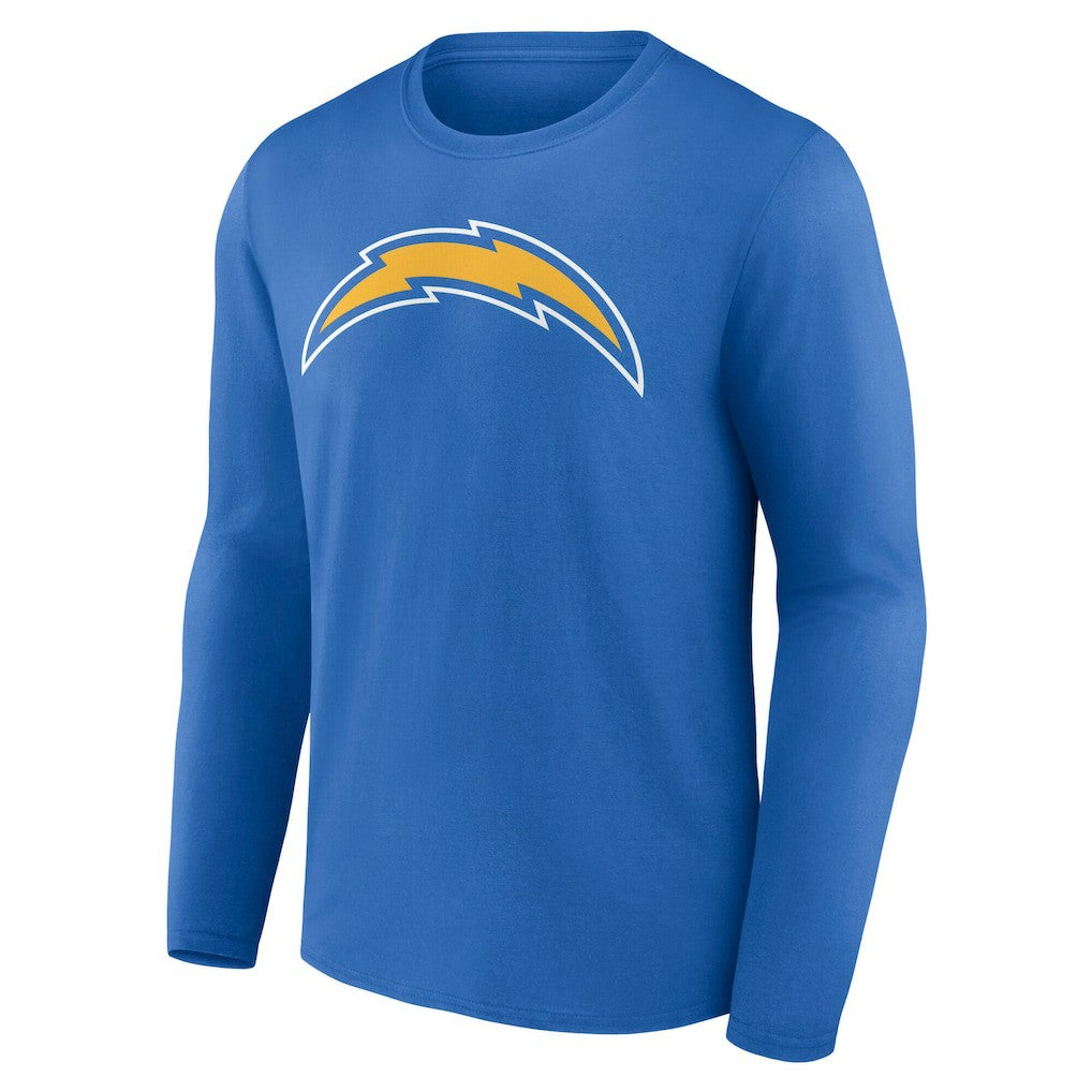 Los Angeles Chargers Team Authentic Personalized Name & Number Long Sleeve T-Shirt - Powder Blue T-shirts