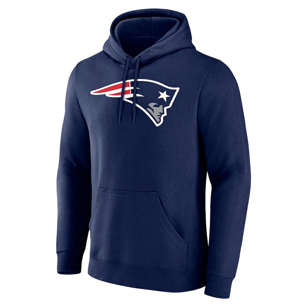 New England Patriots Team Authentic Personalized Name & Number Hoodie - Navy Hoodies