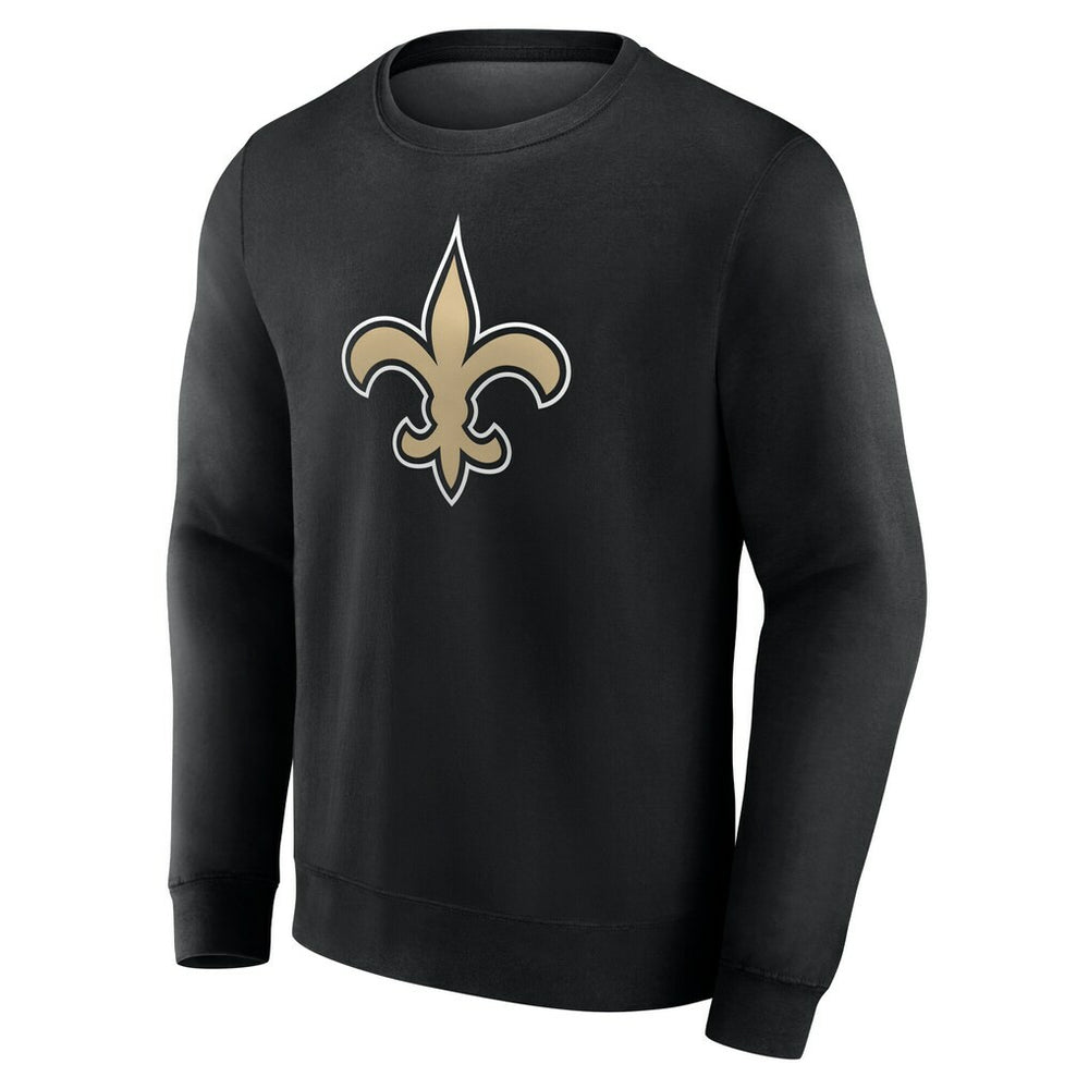 New Orleans Saints Team Authentic Personalized Name & Number Sweatshirt - Black Sweatshirts