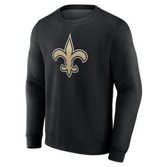 New Orleans Saints Team Authentic Personalized Name & Number Sweatshirt - Black Sweatshirts