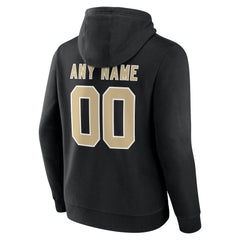 New Orleans Saints Team Authentic Personalized Name & Number Hoodie - Black Hoodies
