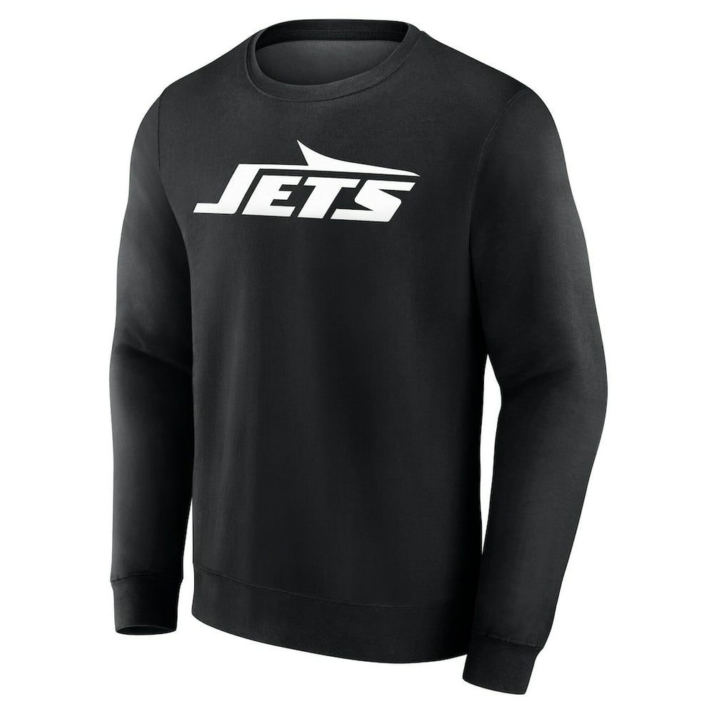 New York Jets Team Authentic Personalized Name & Number Sweatshirt - Black Sweatshirts