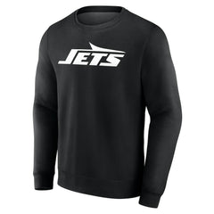 New York Jets Team Authentic Personalized Name & Number Sweatshirt - Black Sweatshirts