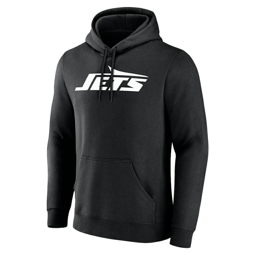 New York Jets Team Authentic Personalized Name & Number Hoodie - Black Hoodies