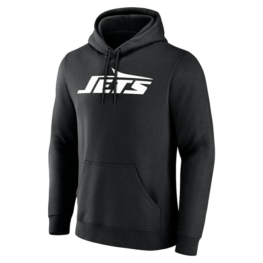 New York Jets Team Authentic Personalized Name & Number Hoodie - Black Hoodies
