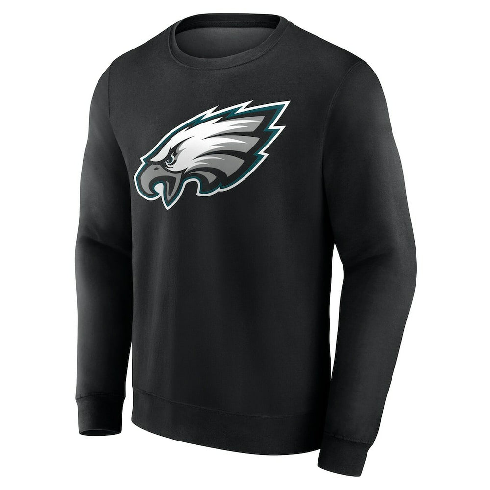 Philadelphia Eagles Team Authentic Personalized Name & Number Sweatshirt - Black Sweatshirts
