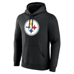 Pittsburgh Steelers Team Authentic Personalized Name & Number Hoodie - Black Hoodies